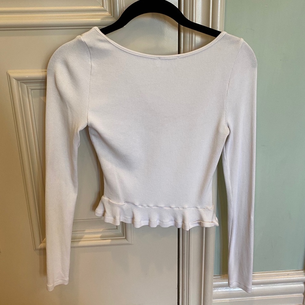 Superdown Long Sleeve Ribbed Top - Picture 3 of 3